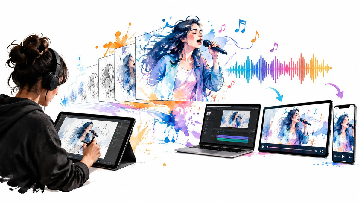 Animaciones en 2D para música: estilos, flujo y formatos - Tienda de almaes