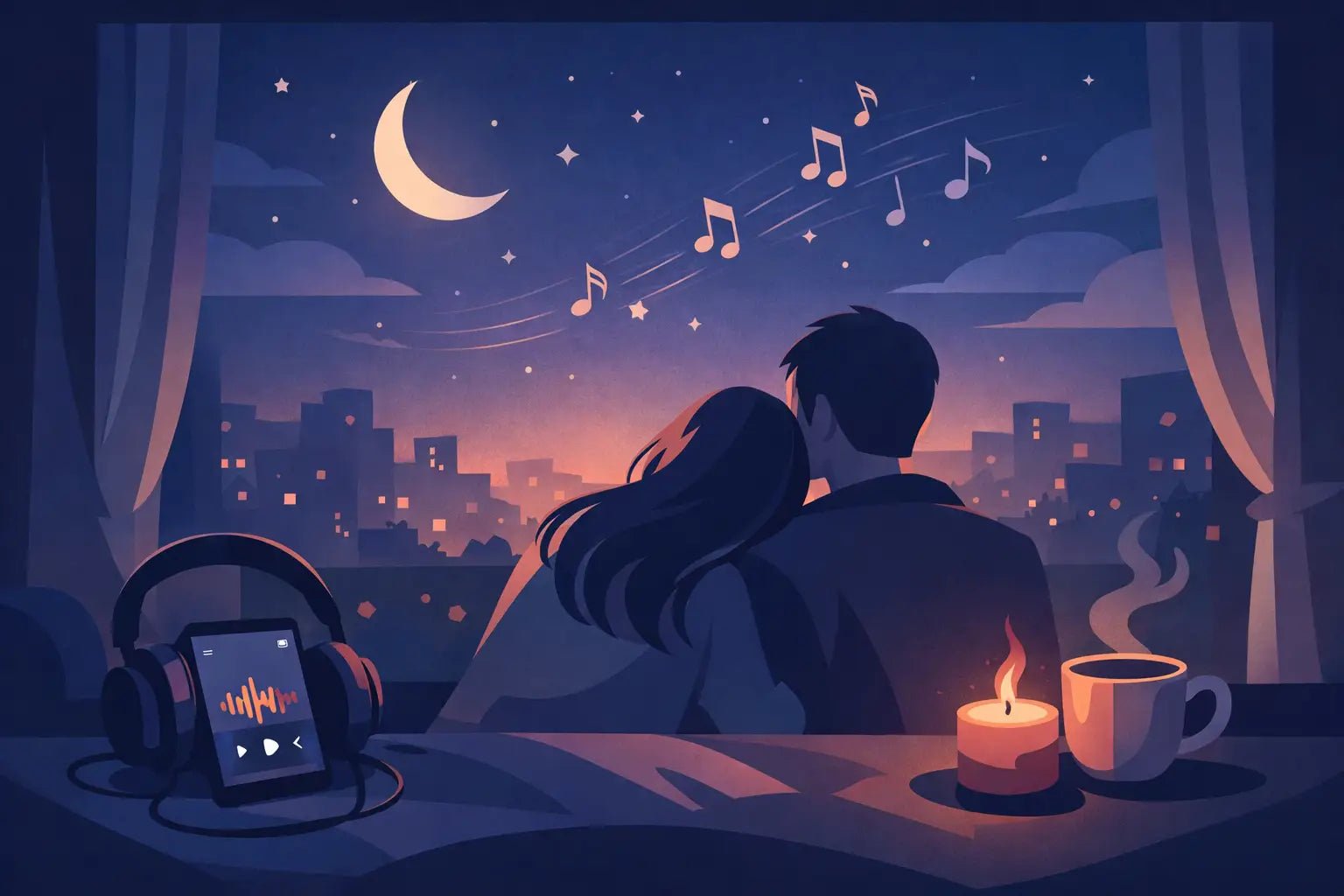 Música romántica para escuchar de noche - Tienda de almaes