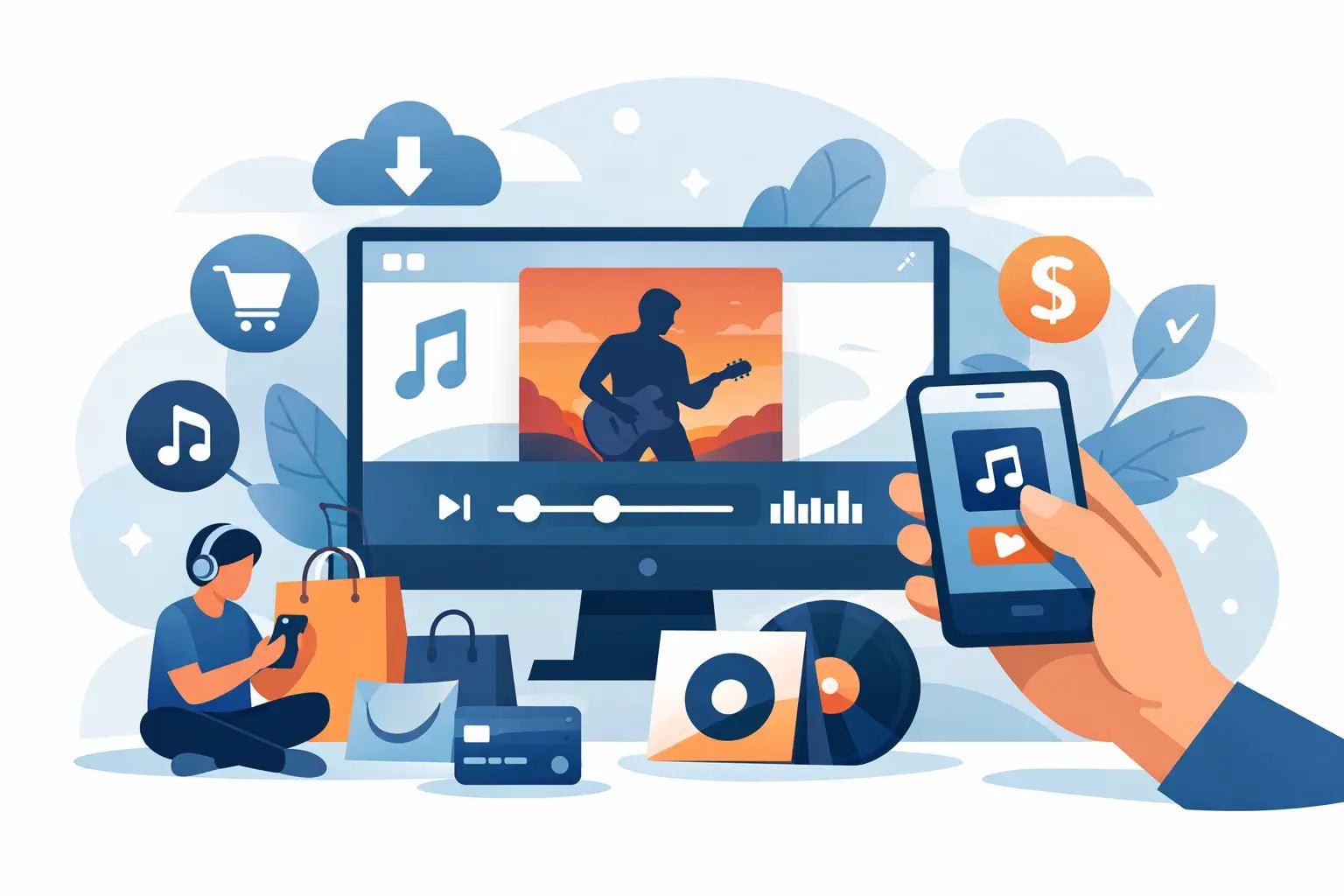 Cómo comprar música digital independiente - Tienda de almaes