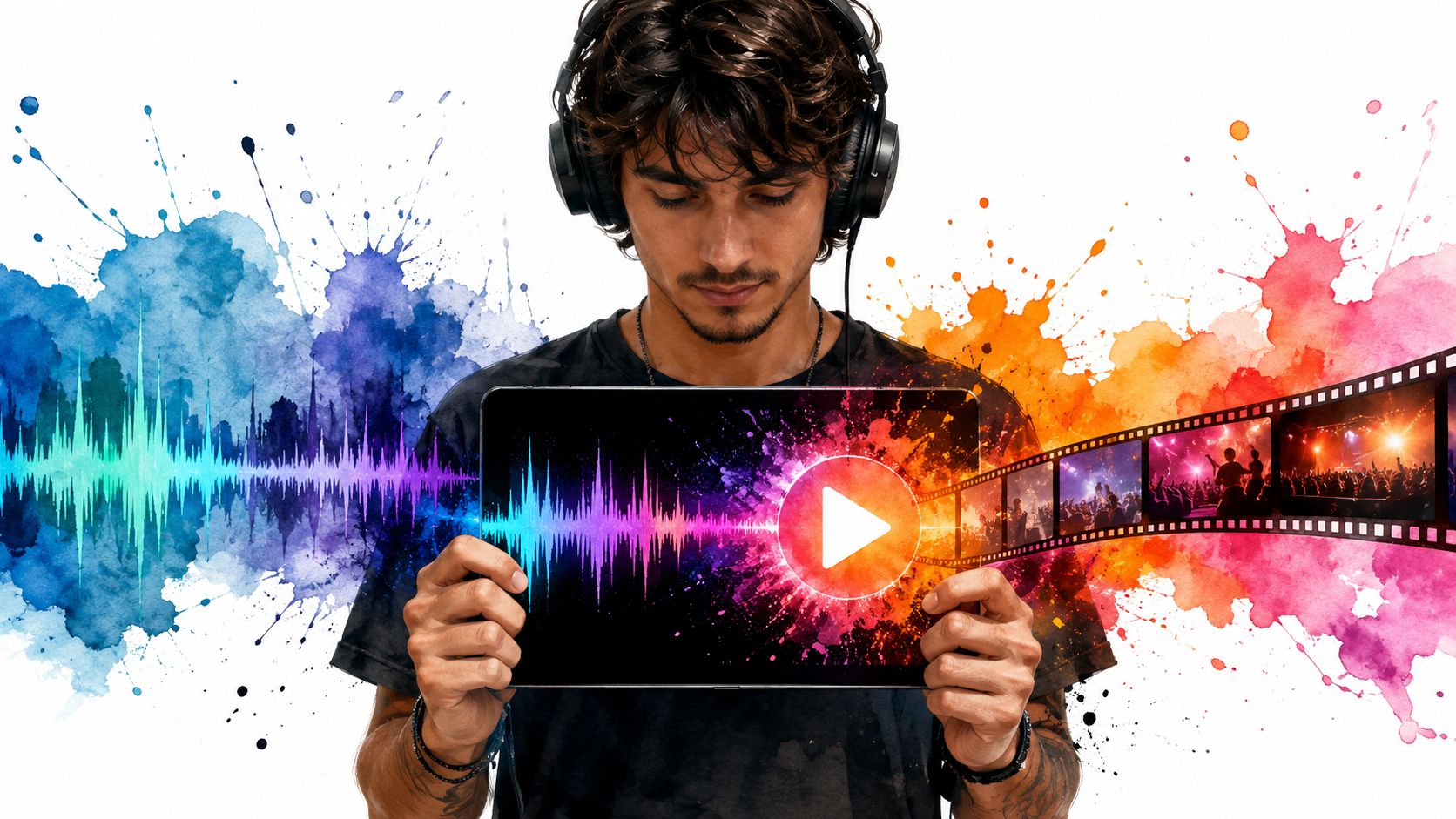 Convertir audio en video: Convierte audio en video para - Tienda de almaes