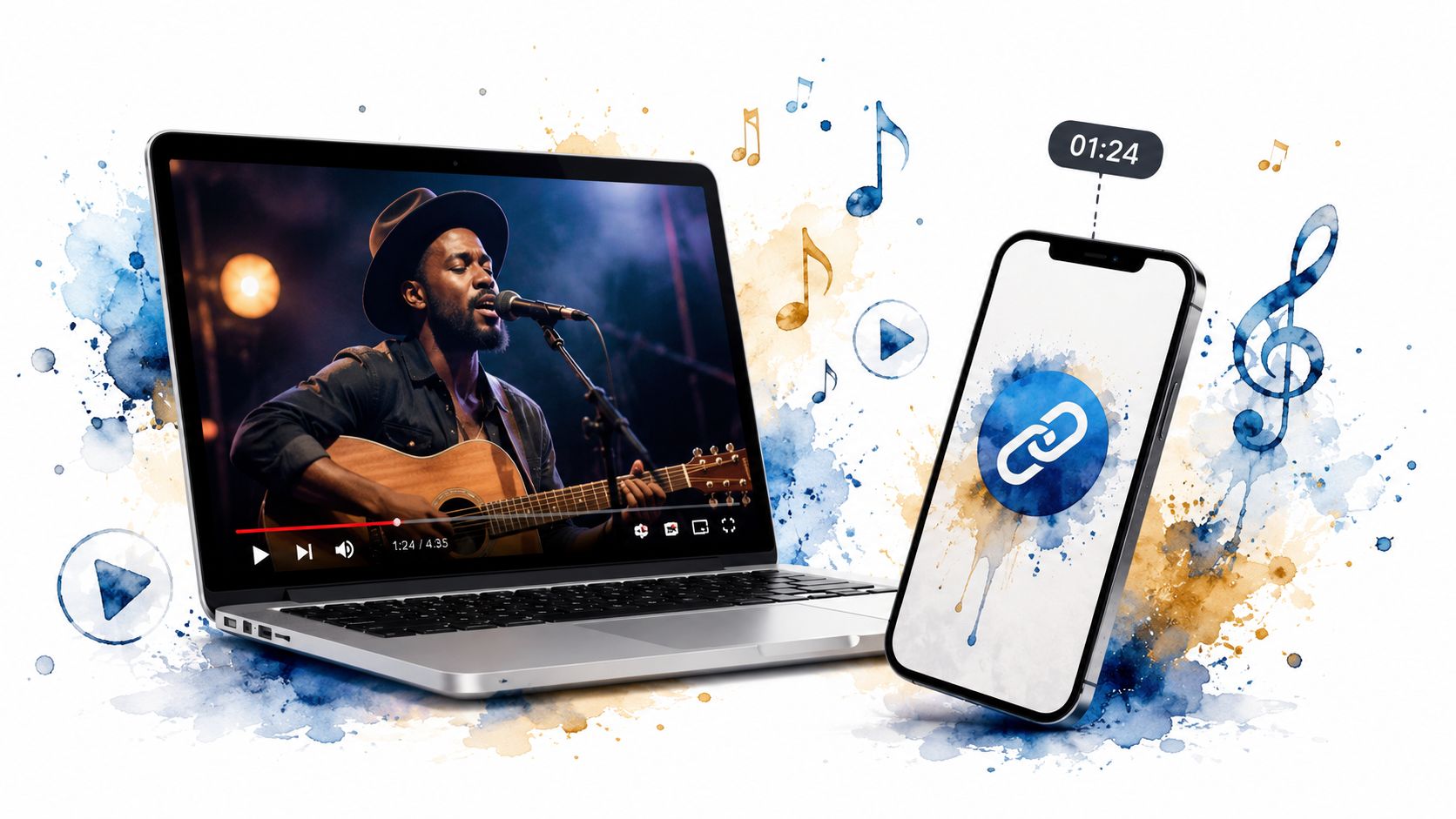 Guía de enlace a video para compartir música de almaes - Tienda de almaes